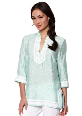 Nautica Embellished Mosaic Tunic