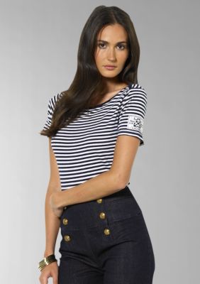Lauren Jeans Co. Otho Striped Boatneck Tee