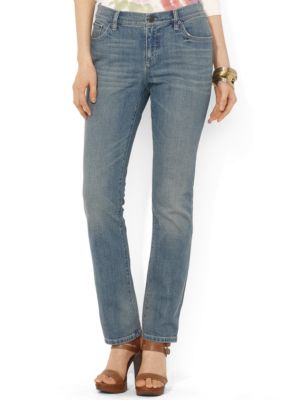 Lauren Jeans Co. Slimming Modern Straight Jean