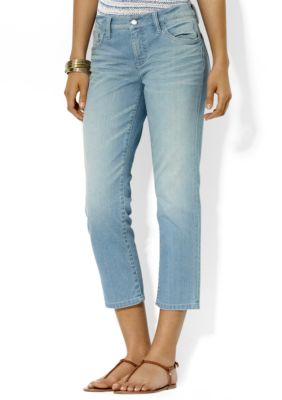Lauren Jeans Co. Slimming Cropped Straight Jean