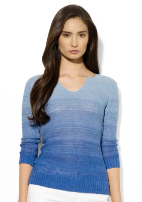 Lauren Jeans Co. Linen Splitneck Sweater