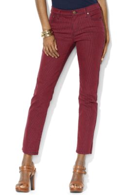 Lauren Jeans Co. Modern Straight Printed Ankle Jean