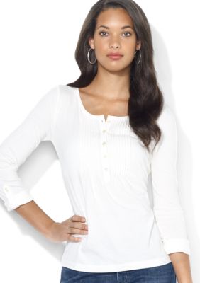 Lauren Jeans Co. Three-Quarter-Sleeved Henley