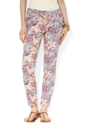 Lauren Jeans Co. Paisley Straight Ankle Pants