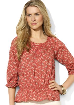 Lauren Jeans Co. Floral Peasant Tunic