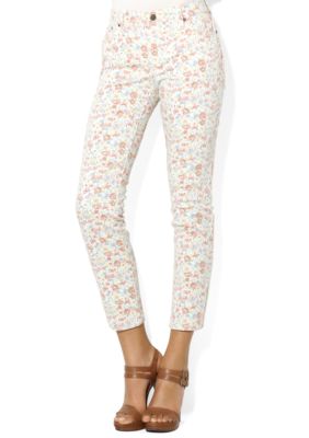 Lauren Jeans Co. Floral Modern Ankle Jean