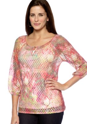New Directions Lace Bubble Knit