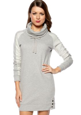Romeo & Juliet Couture Funnel Neck Fleece Dress