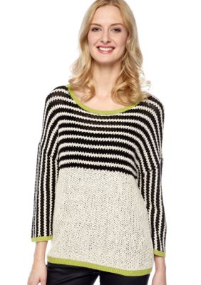Matty M Stripe Pipe Sweater