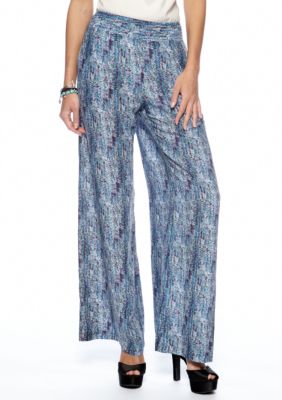 Willow and Clay Printed Wide Leg Pant