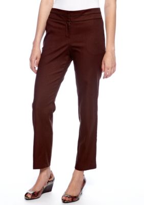New Directions Split Waist Ankle Pants