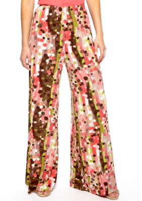New Directions Print Palazzo Pants