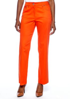 New Directions Petite Five Pocket Sateen Pant