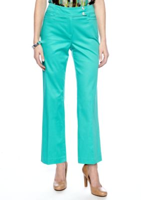 New Directions Petite Sateen Pant with Extended Tab