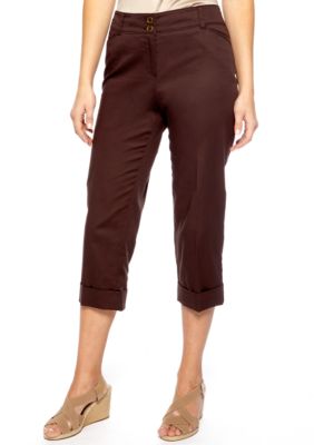 New Directions&reg; Sateen Slim Leg Crop