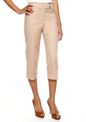 New Directions Tab Waist Crop Pant