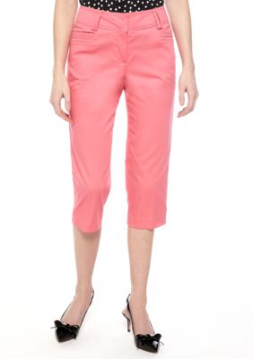 New Directions&reg; Petite Sateen Slim Leg Crop Pant