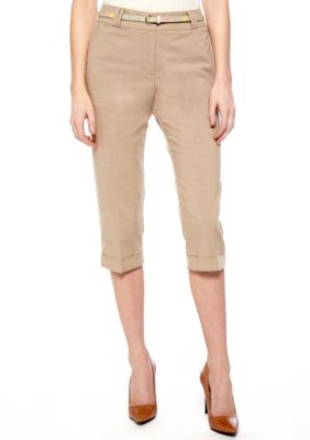 New Directions&reg; Petite Belted Crop Pant