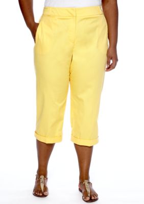 New Directions&reg; Plus Size Colored Capri