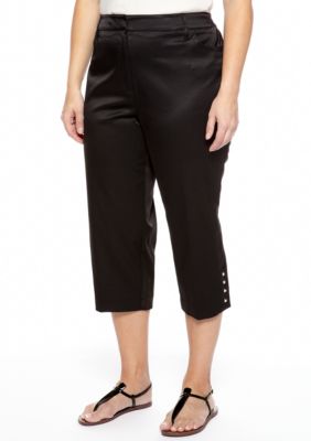 New Directions Plus Size Comfort Waist Crop