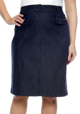 New Directions Plus Size Pencil Skirt