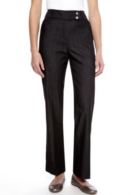 New Directions Double Snap Denim Pant