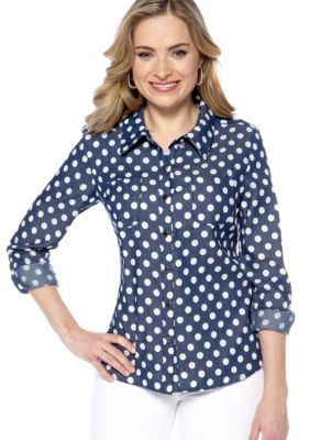 New Directions Chambray Top