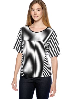 New Directions Multi Striped Tee