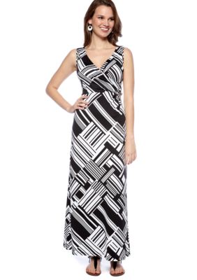 New Directions Petite Printed Maxi Dress
