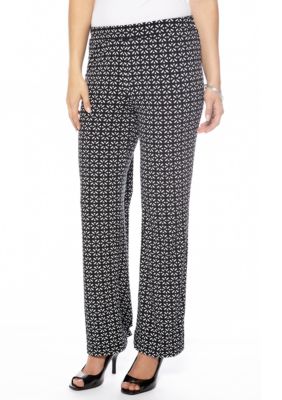 New Directions Petite Printed Soft Pant