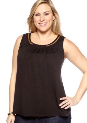 New Directions&reg; Plus Size Chain Tank