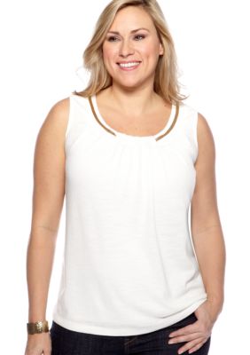 New Directions Plus Size Chain Tank