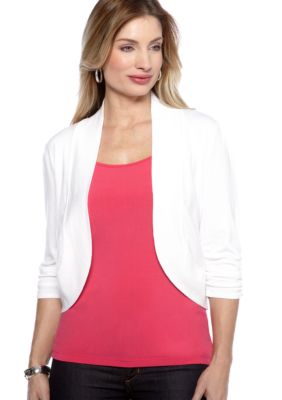 Kim Rogers Three Quarter Rouch Sleeve Bolero