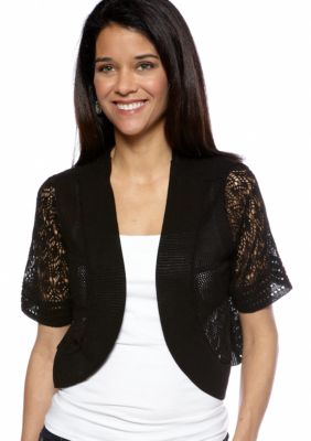 Kim Rogers Petite Pointelle Shrug