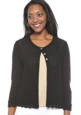 Kim Rogers Petite Pointelle Cardigan