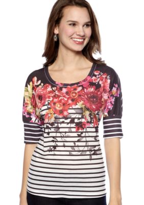 New Directions&reg; Elbow Sleeve Scoop Neck