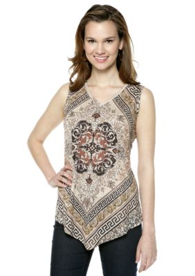 New Directions V Neck Top