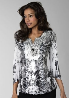 ND&reg; New Directions Beaded Applique Top