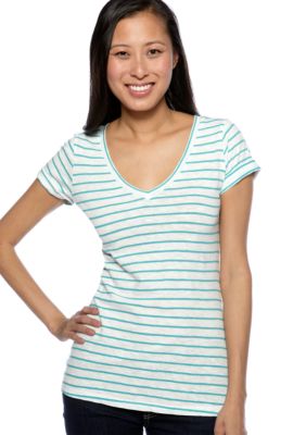 Sophie Max Stripe V-neck Tee
