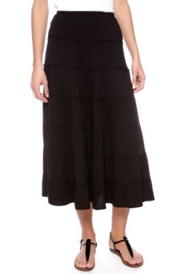 Sophie Max Long Tiered Skirt
