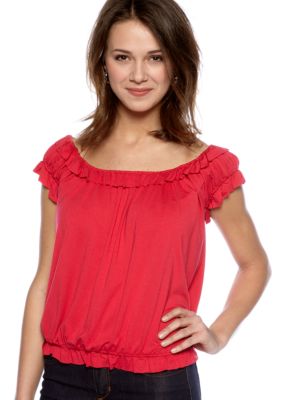 Sophie Max Blouson Ruffle Top