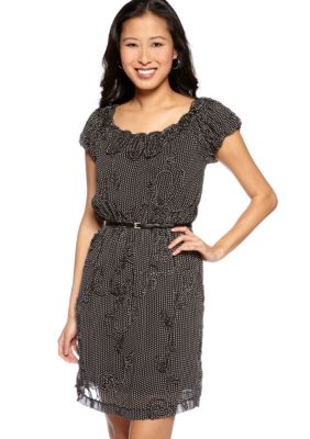 Sophie Max Printed Dress with Yoke