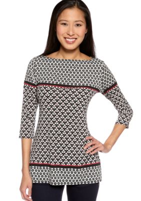 Sophie Max Colorblock Print Tunic