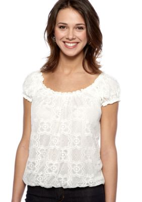 Sophie Max Lace Blouson Top