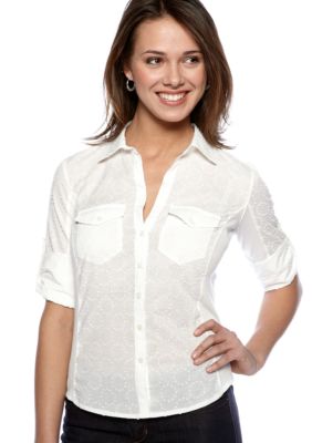 Sophie Max Dot Button Front Top