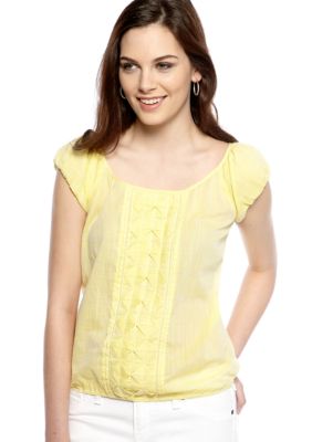 Sophie Max Embellished Cross Dye Blouson Blouse