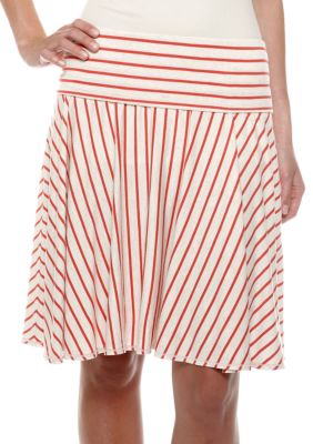 Sophie Max Printed Jersey Fold Over Skirt