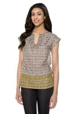 Sophie Max Printed Voile Top
