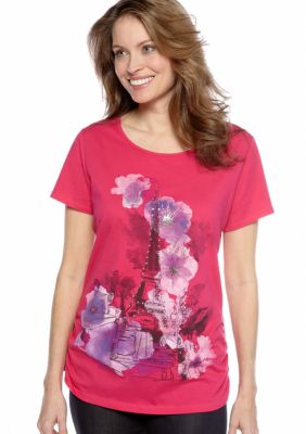 Kim Rogers Short Sleeve Eiffel Tower Tee