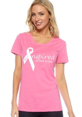be inspired Breast Cancer Short Sleeve Tee